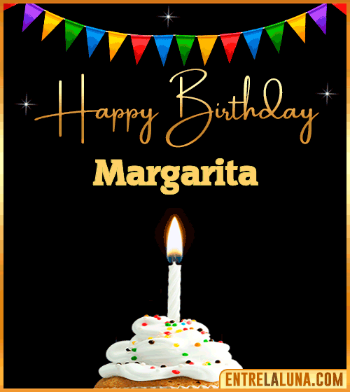 GiF Happy Birthday Margarita
